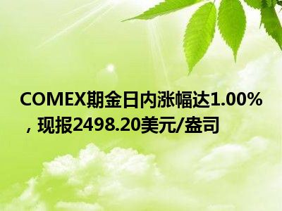 COMEX期金市场震荡，日内跌幅达1%背后的市场反应与影响因素解析